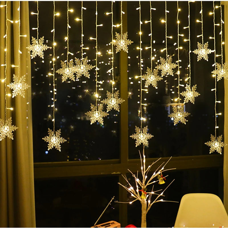 3.2M Christmas Snowflakes LED String Lights