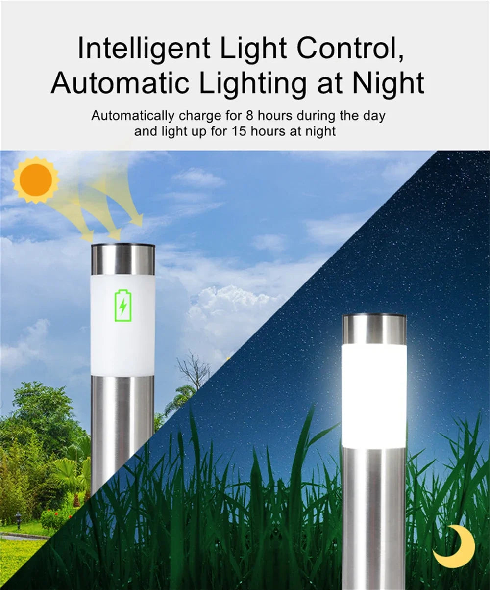 1/2/4/10 Pack 600mah Solar Pathway Lights Outdoor LED Lighting