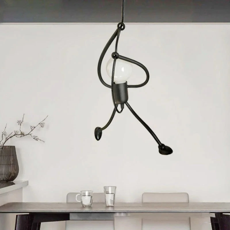 Iron Little Man Chandelier