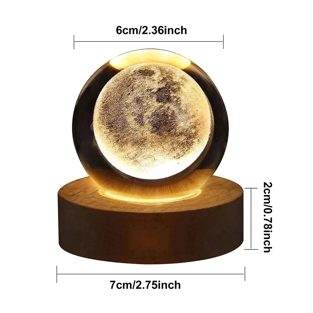 Galaxy 3D Crystal Ball Lamp