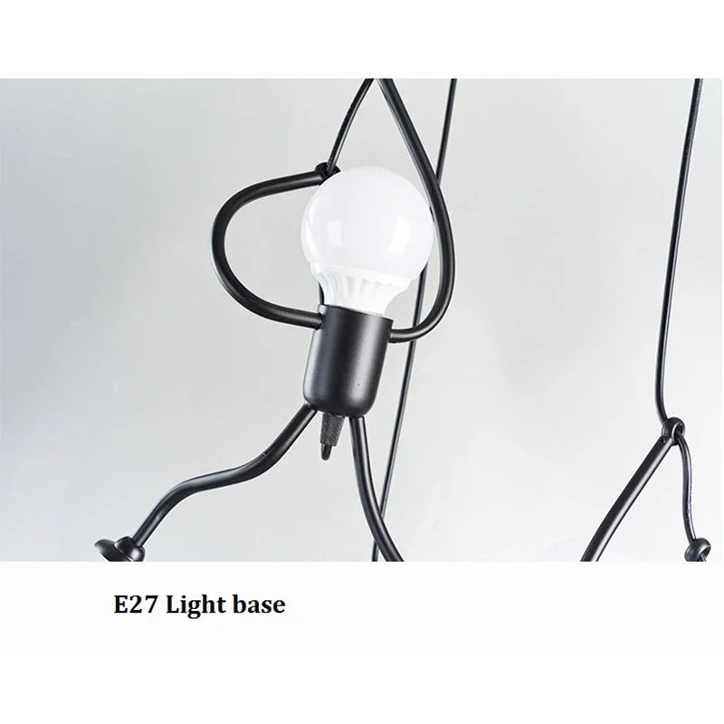 Iron Little Man Chandelier