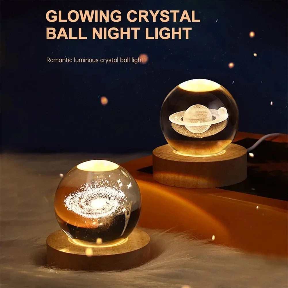 Galaxy 3D Crystal Ball Lamp