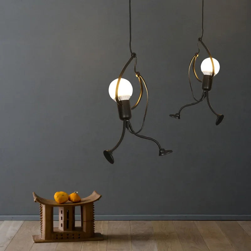 Iron Little Man Chandelier