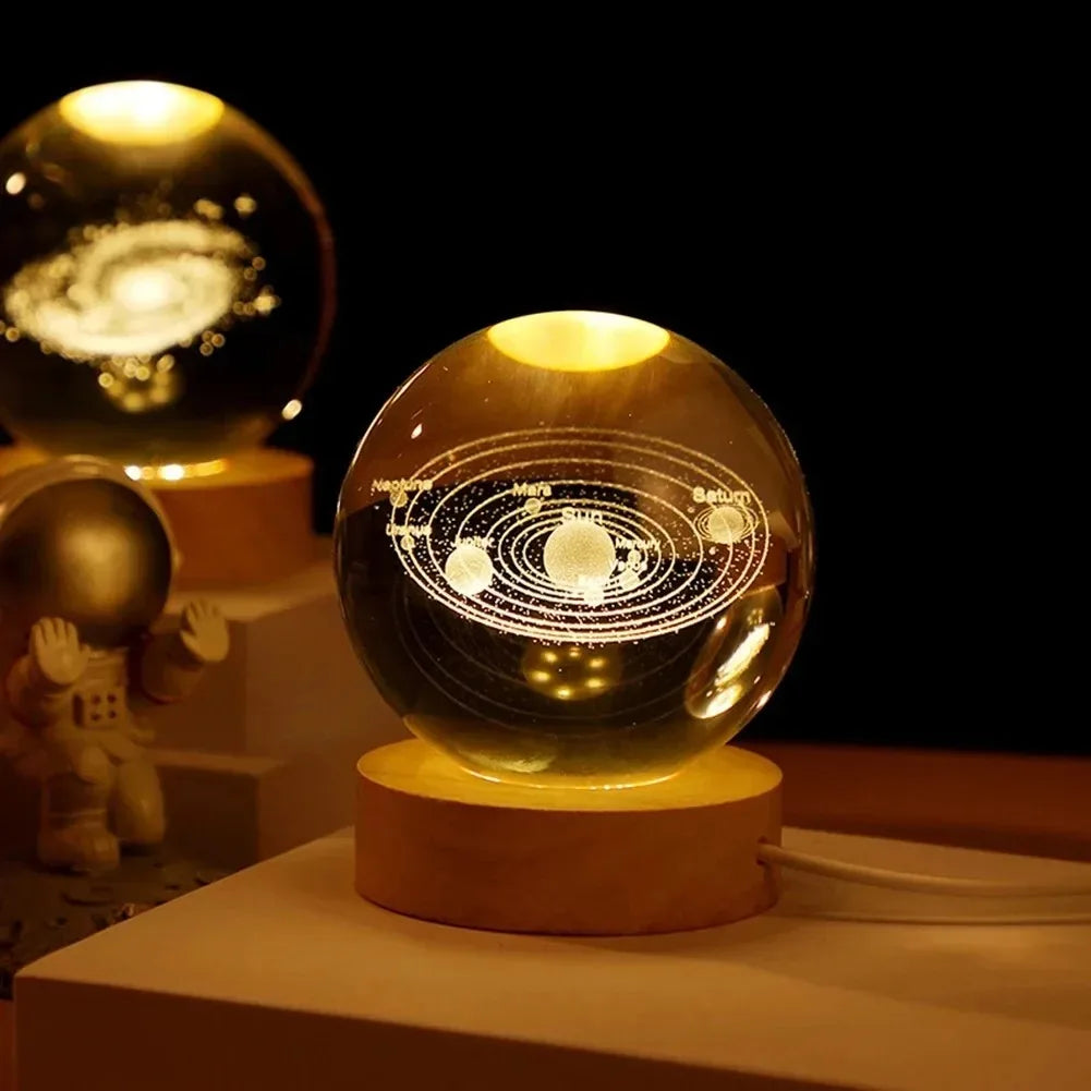 Galaxy 3D Crystal Ball Lamp