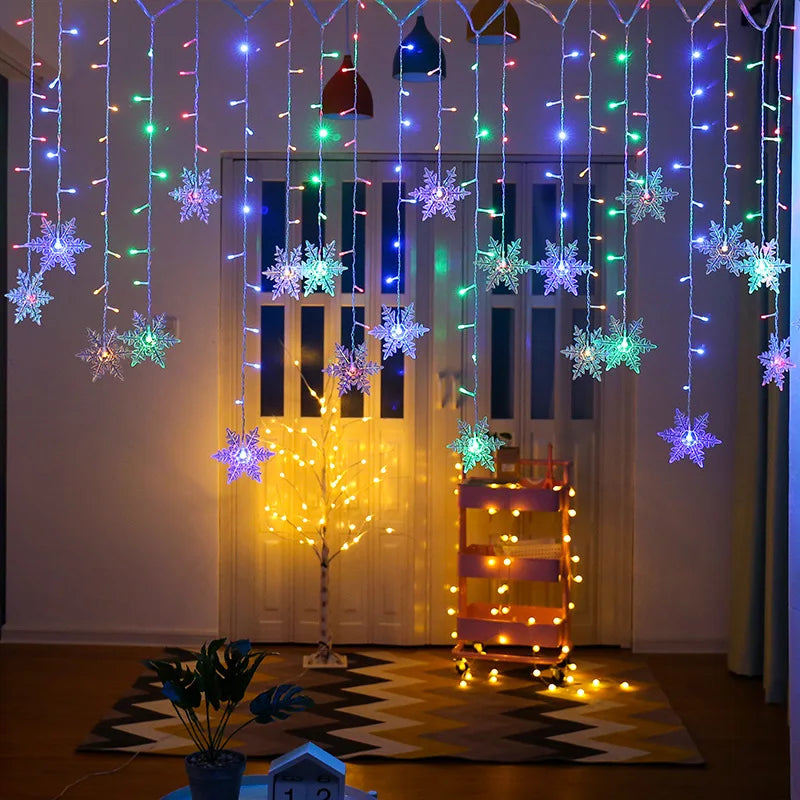 3.2M Christmas Snowflakes LED String Lights