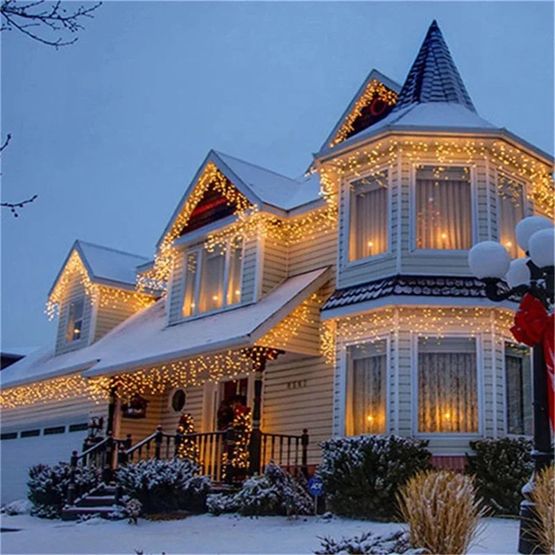 Christmas Lights Waterfall Outdoor Decoration