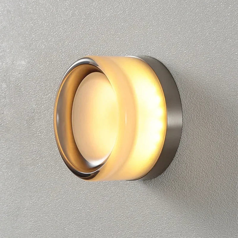 Modern LED Wall Lamp – Amber Jelly Decor Sconce