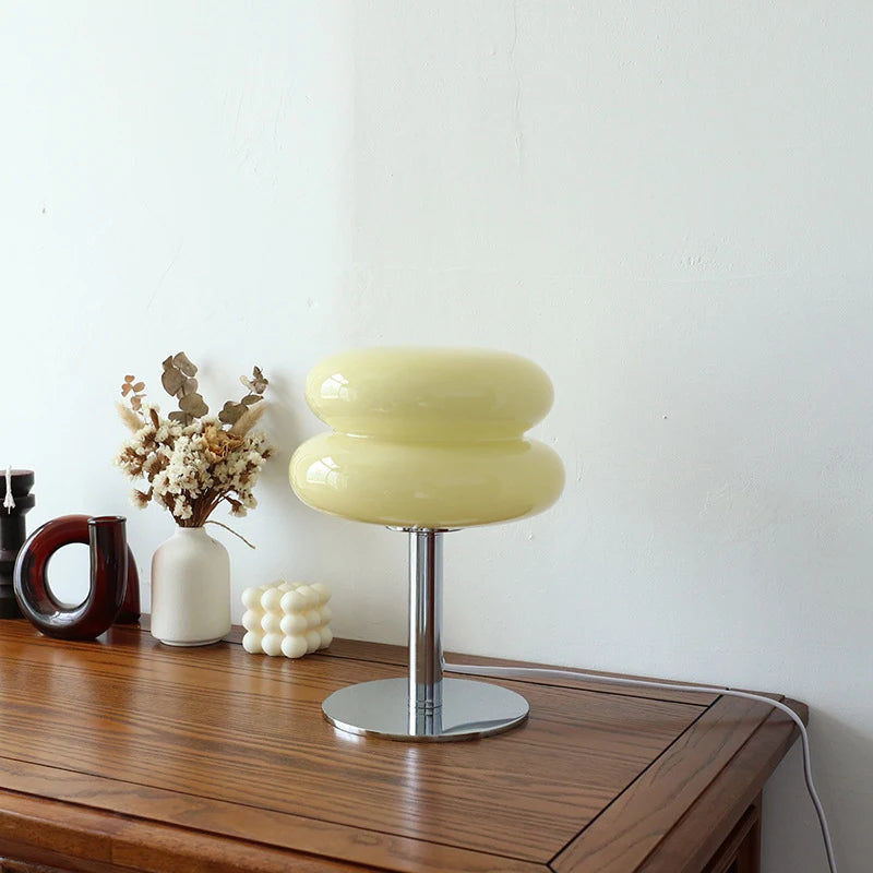 Macaron Glass Table Lamp – Trichromatic Dimming