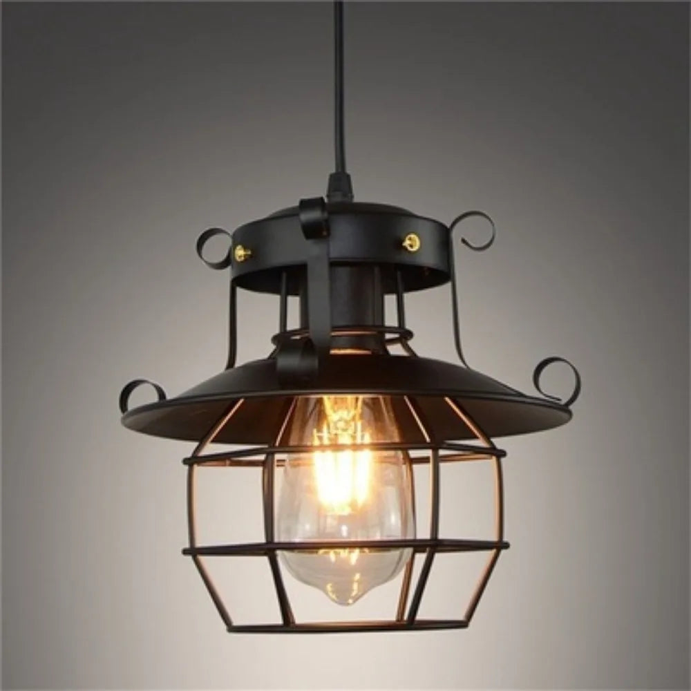 Industrial Retro Chandelier – Nostalgic Pendant Light