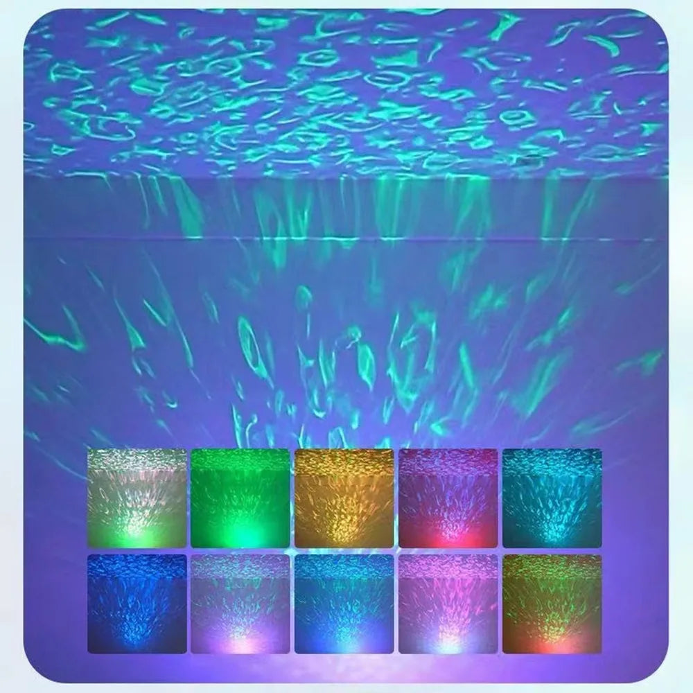 Galaxy Star Projector - RGB LED Night Light, 360° Rotation, Remote-Controlled, USB-Powered