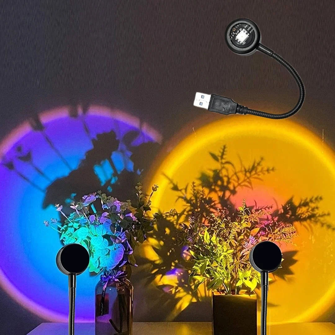 USB LED Sunset Lamp – Atmosphere & Ambience Projector