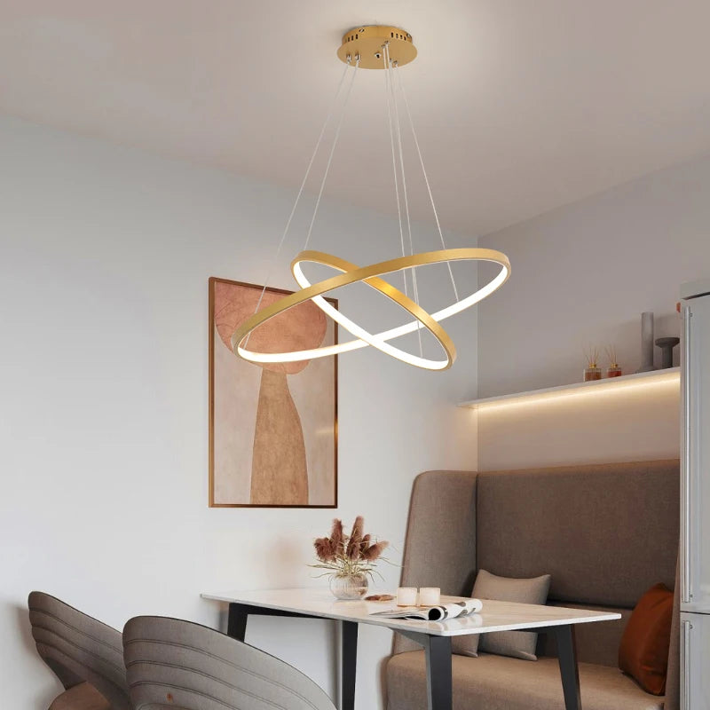 Modern LED Ring Chandelier – Decorative Pendant Lamp