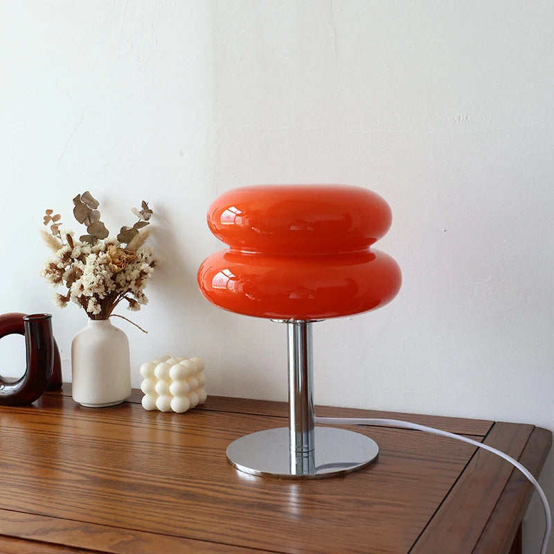 Macaron Glass Table Lamp – Trichromatic Dimming