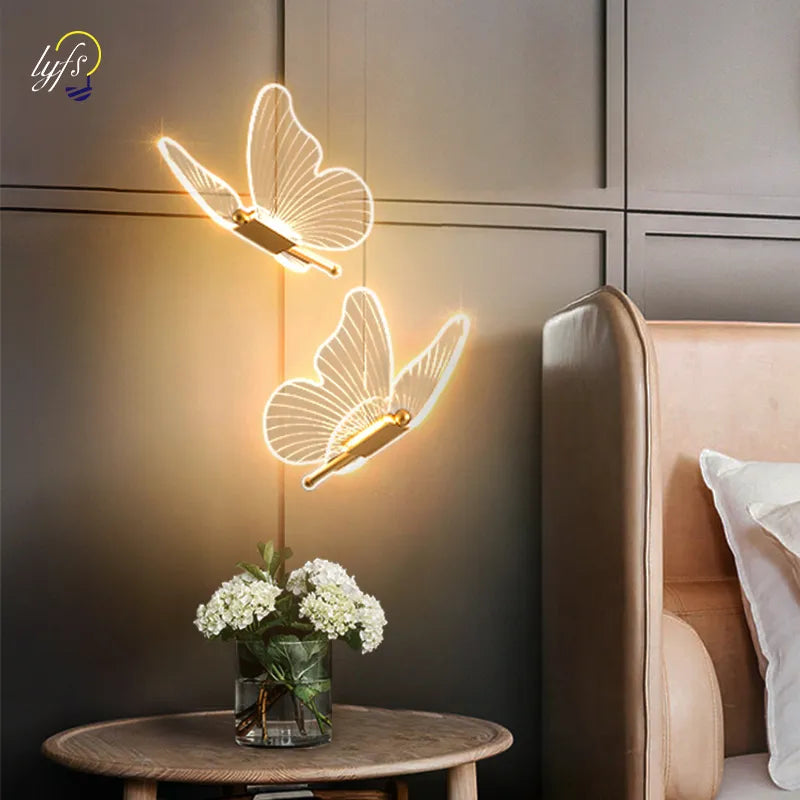 Elegant LED Butterfly Pendant Light